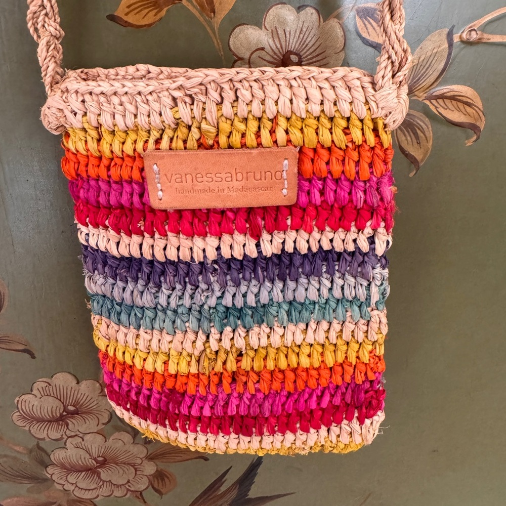 Vanessa Bruno Colorful Striped Crossbody Bag